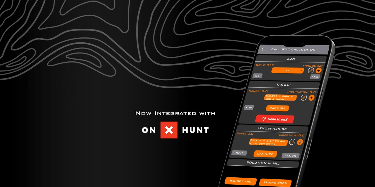 Horus Ballistics App with onX Hunt App Integrations