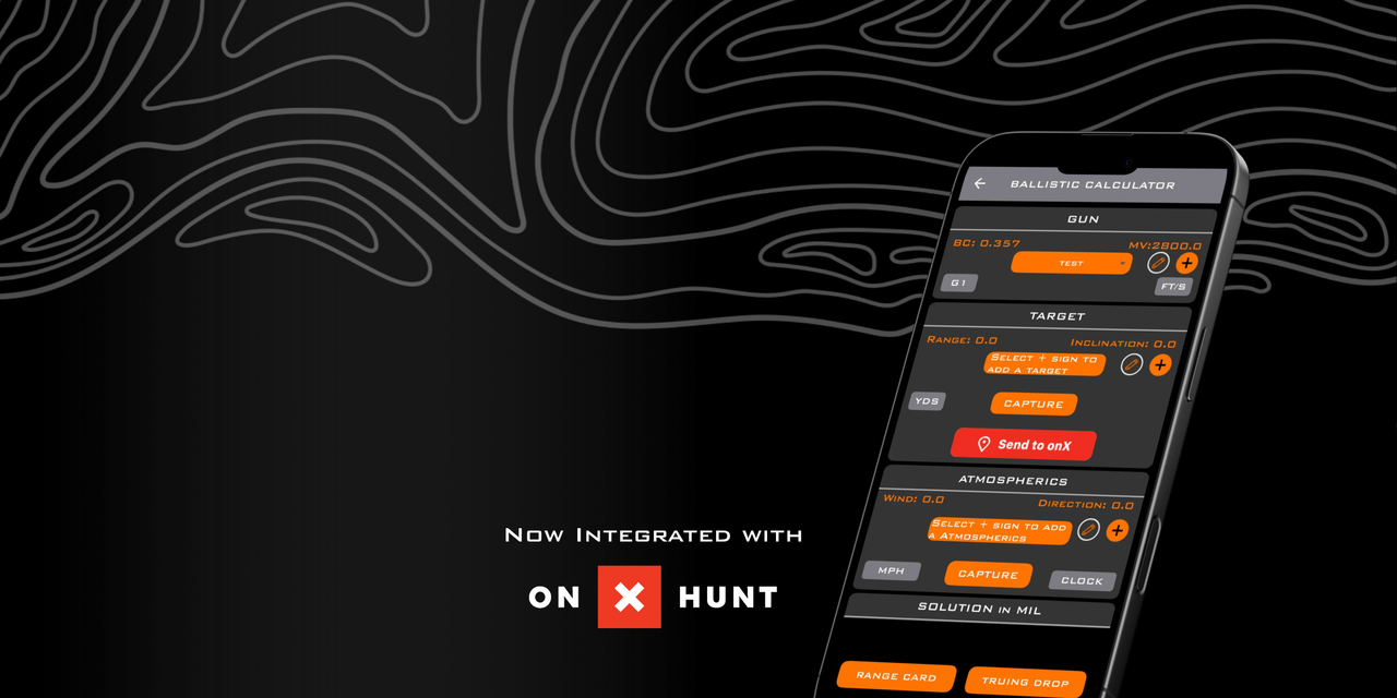 Horus Ballistics App with onX Hunt App Integrations