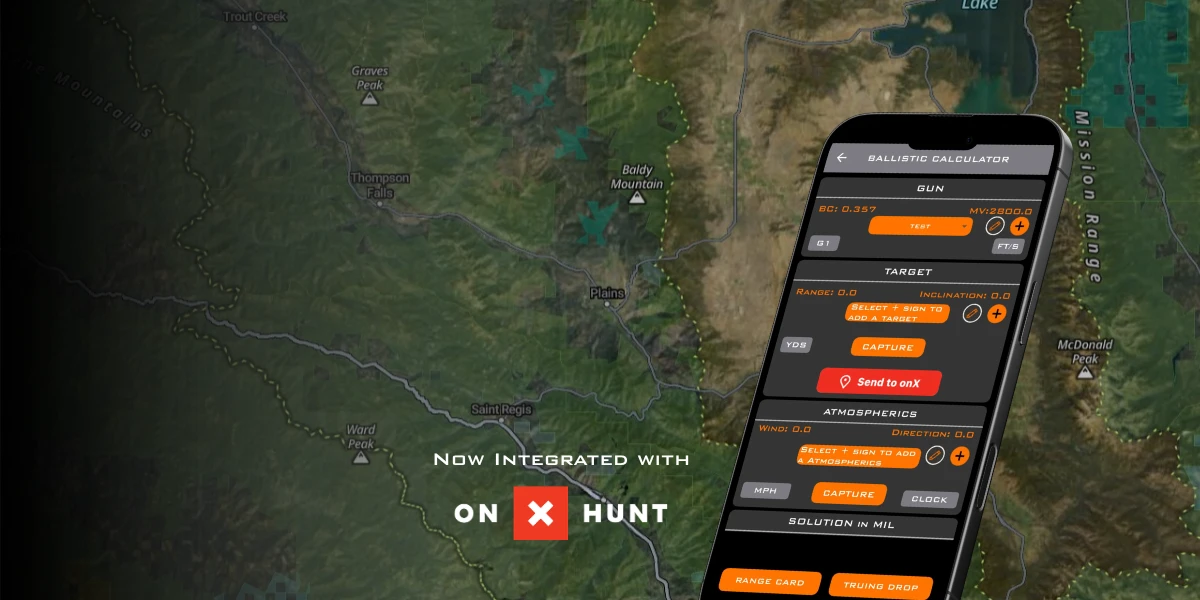 Horus Ballistics App with onX Hunt App Integrations