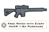 Horus Vision 1-8x LPVO Riflescope Patch on White Background