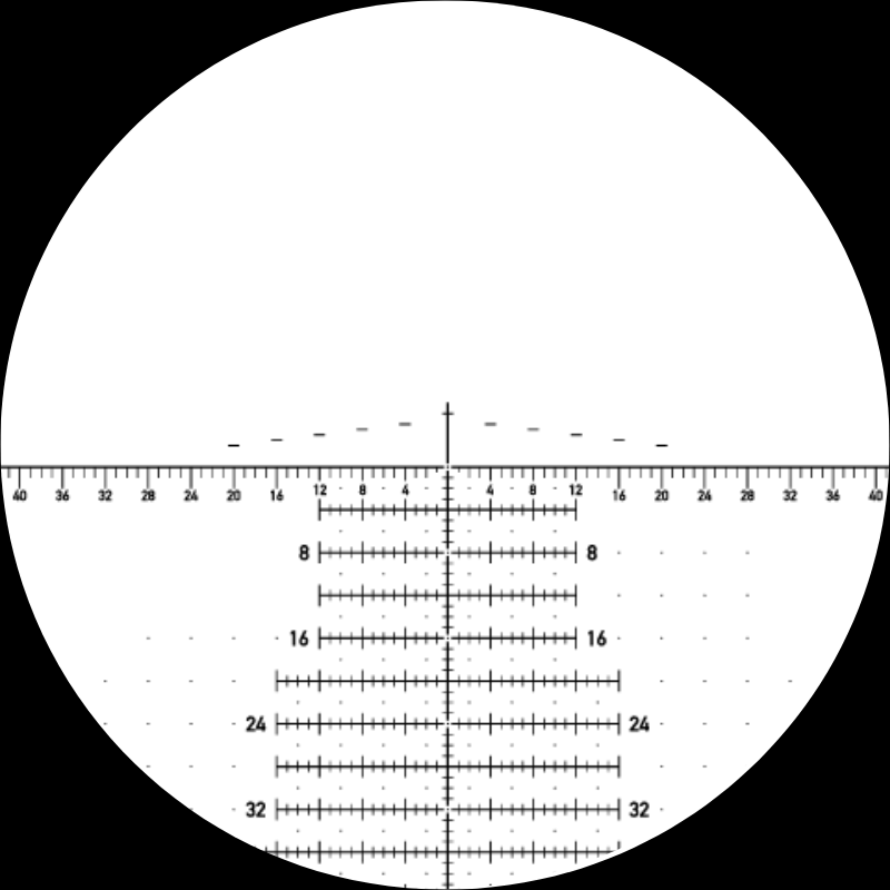 Labeled H59-MOA reticle diagram