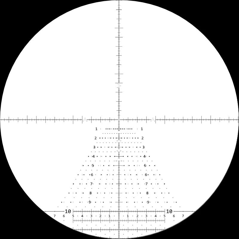 Original labeled TREMOR2® reticle dimensions