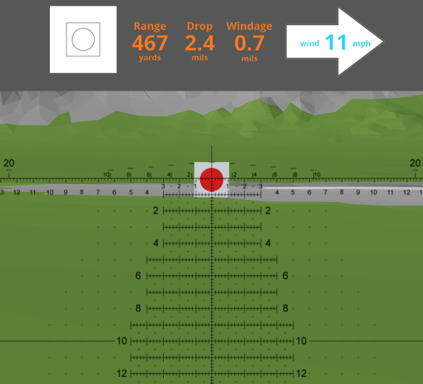 Horus reticle simulator