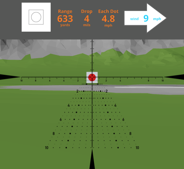 Horus TREMOR9 reticle simulator