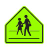 S2-1 School Advance Warning with Sidewalk