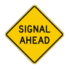 W3-3a Signal Ahead Word Legend