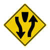 W6-1 Divided Highway Symbol