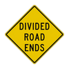 W6-2b Divided Road Ends