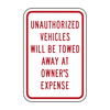 IN-1 Unauthorized Vehicles Will Be Towed