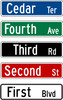 24x6" Street Name Sign