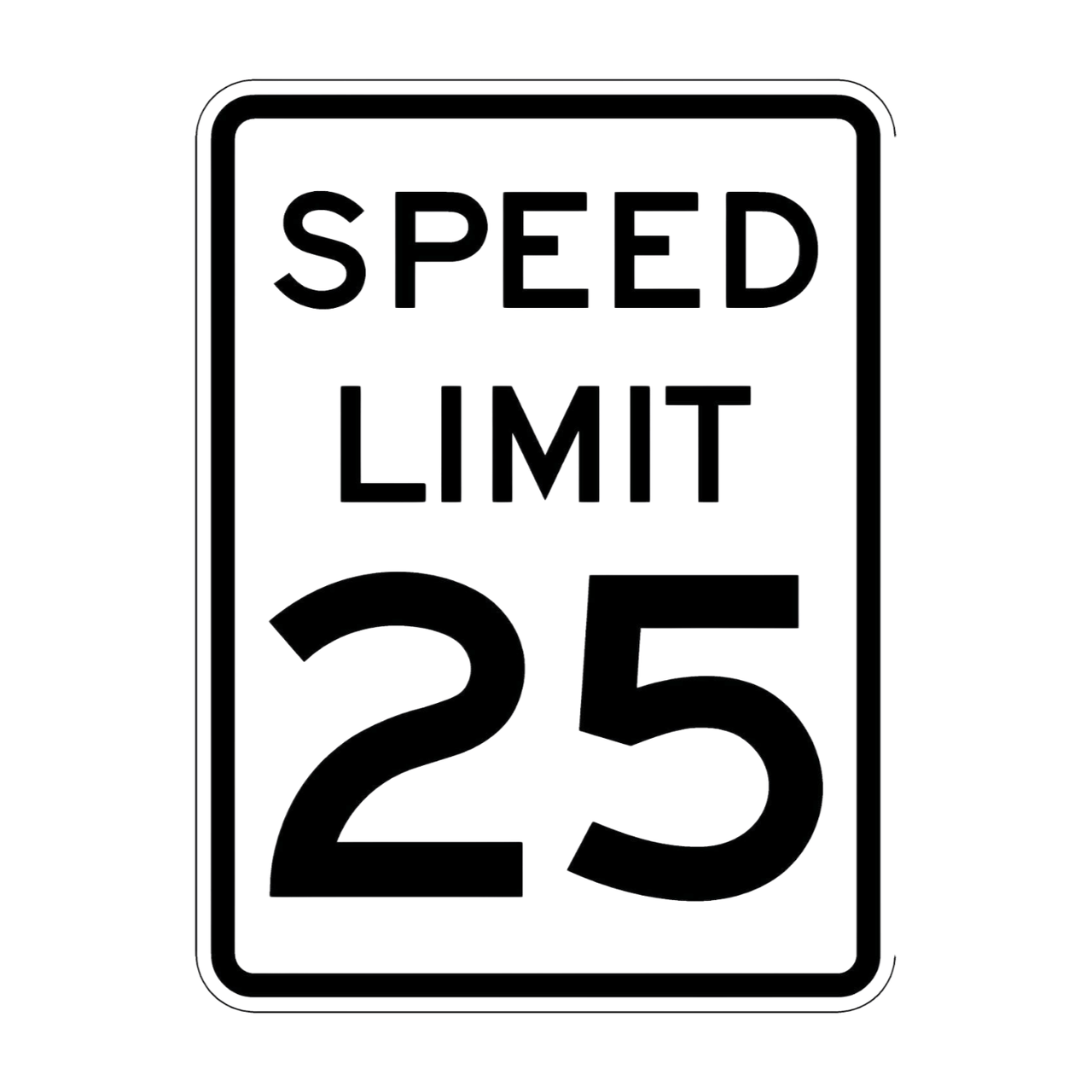 R2-1 Speed Limit Sign