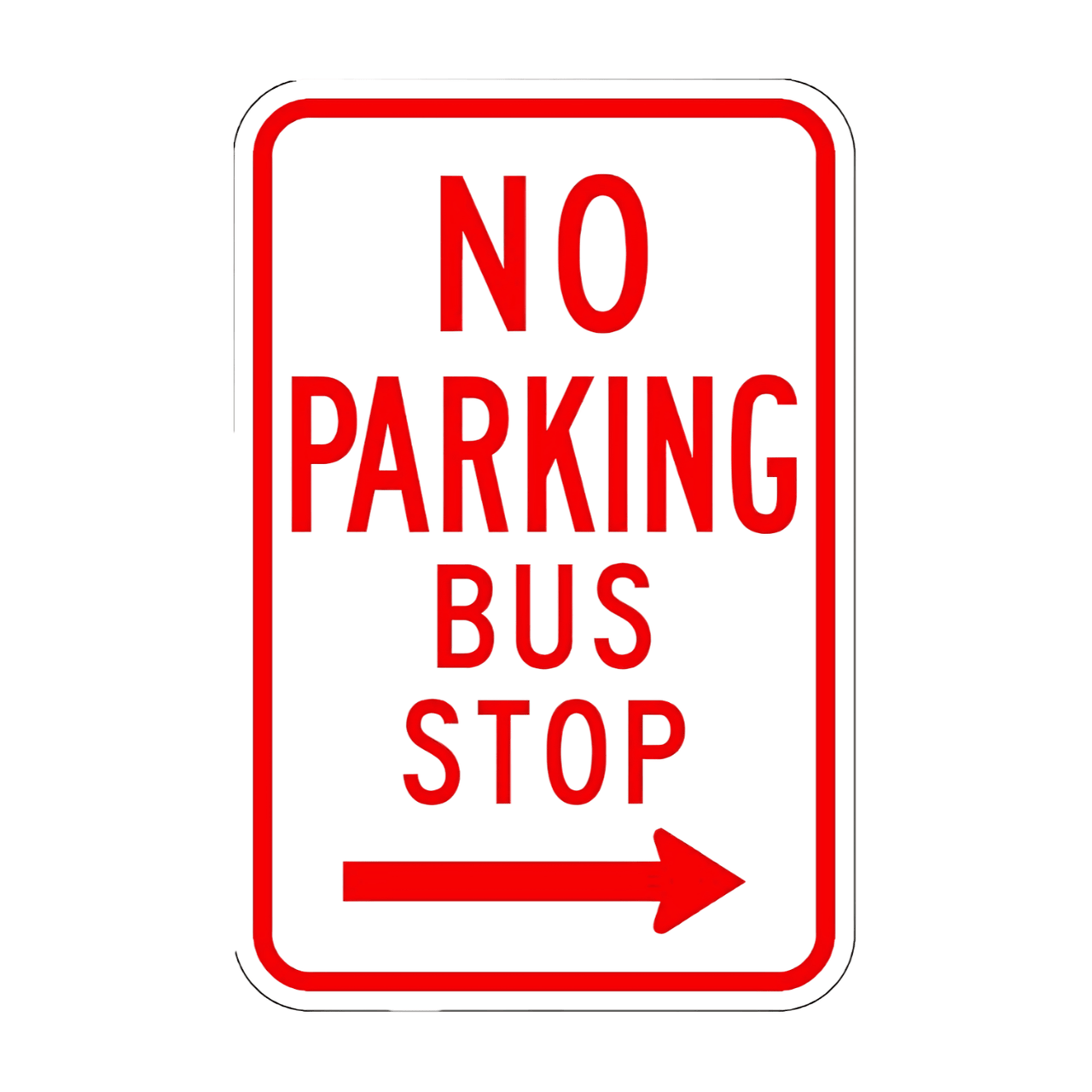 R7-7 No Parking Bus Stop