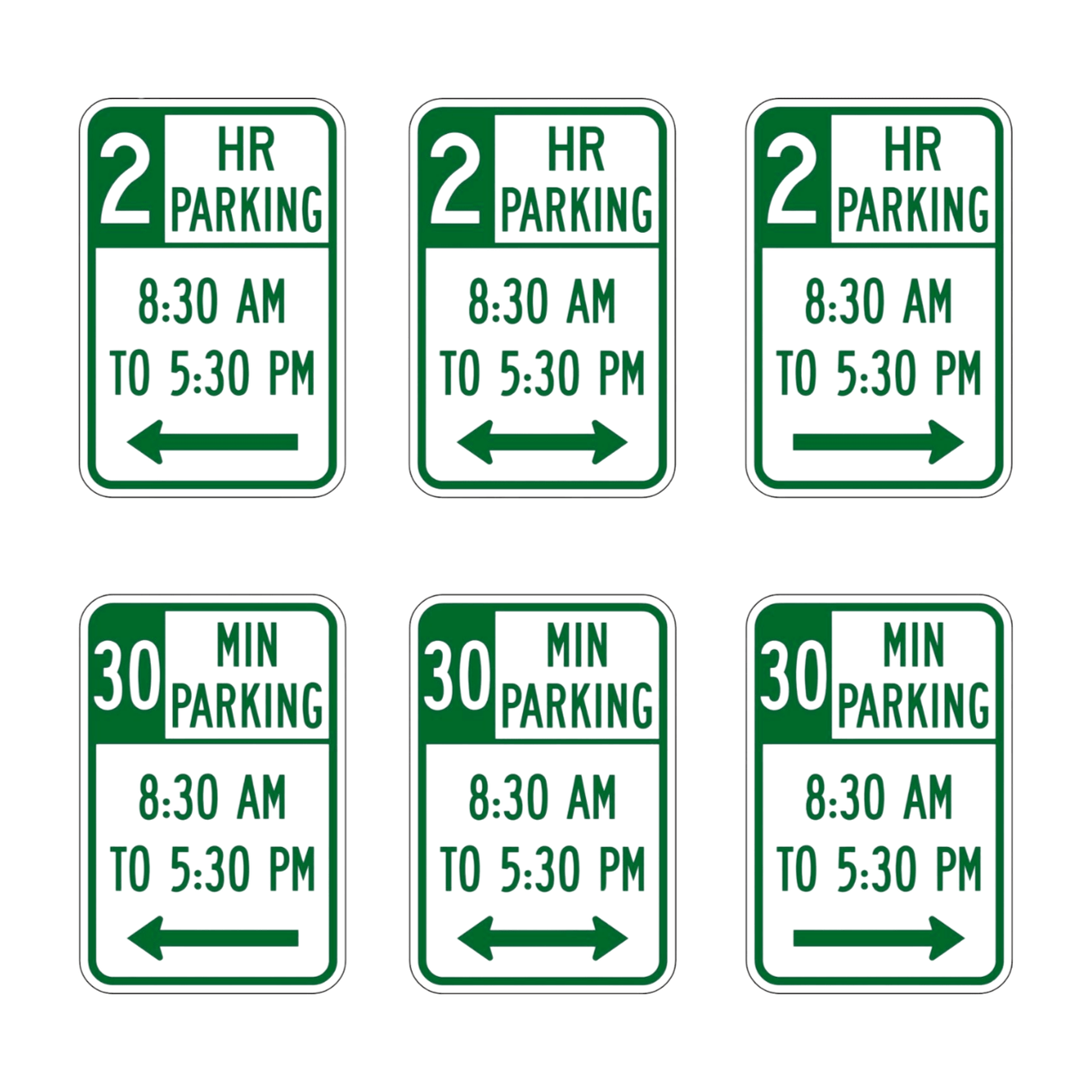 R7-108-112 Hour Parking with Message