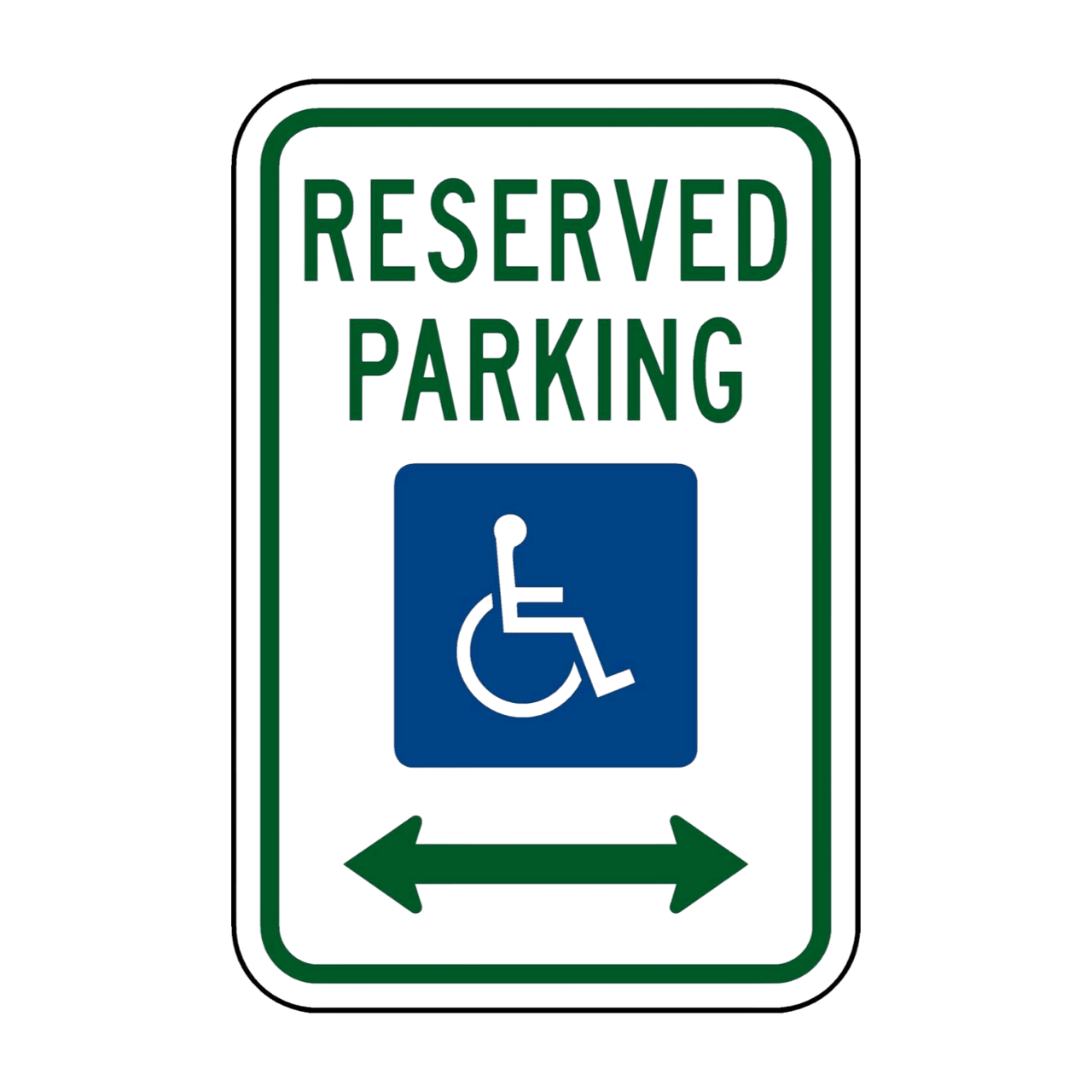 R7-8 Reserved Handicapped Parking Sign