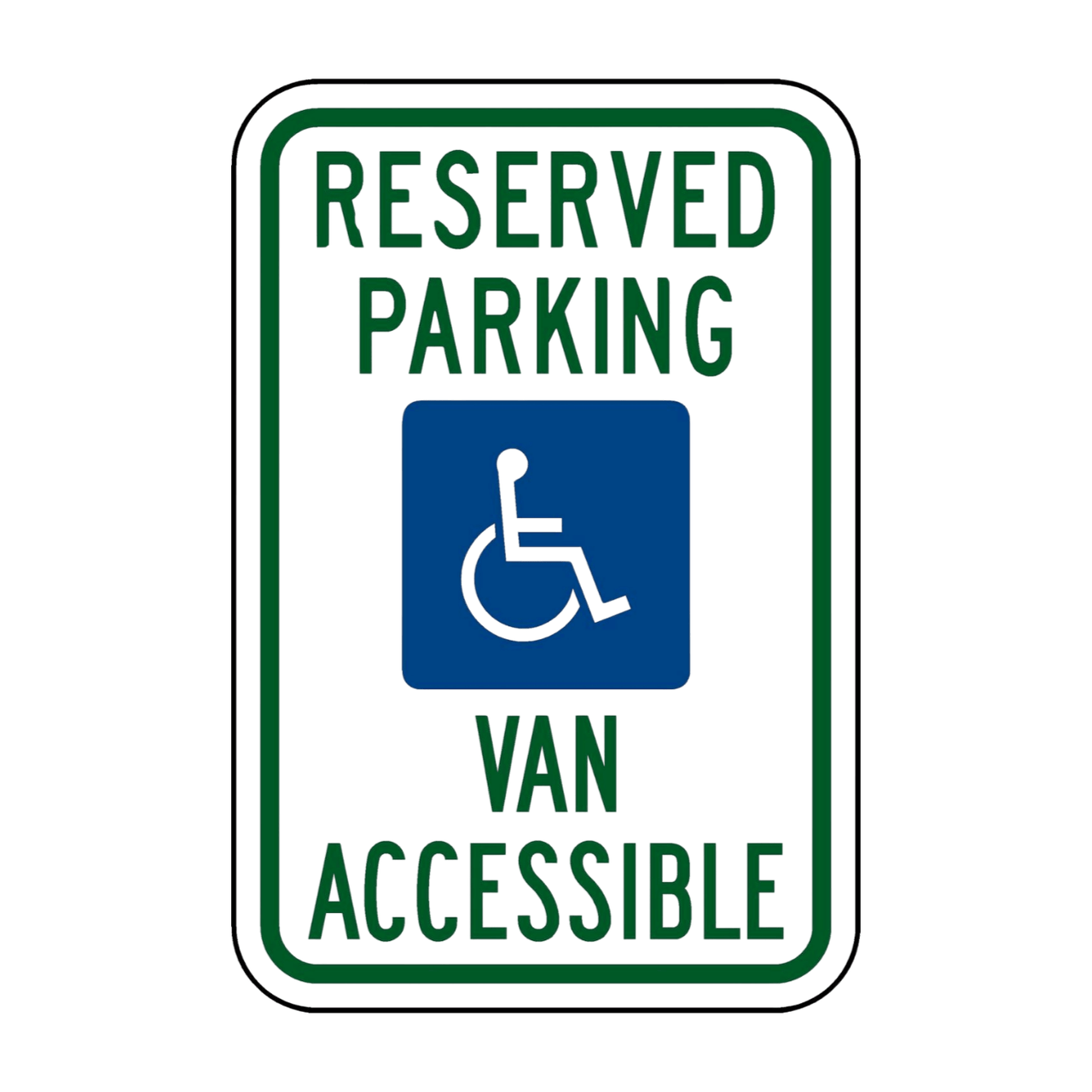 R7-8v Handicapped Parking Van Accessible