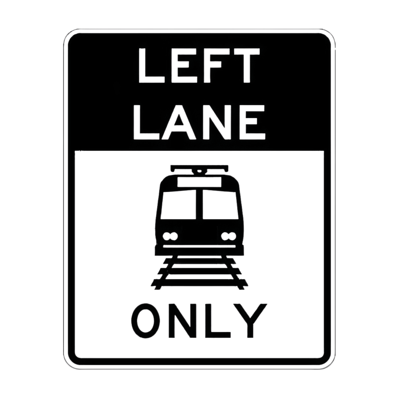 R15-4 Lane Light Rail Transit Only