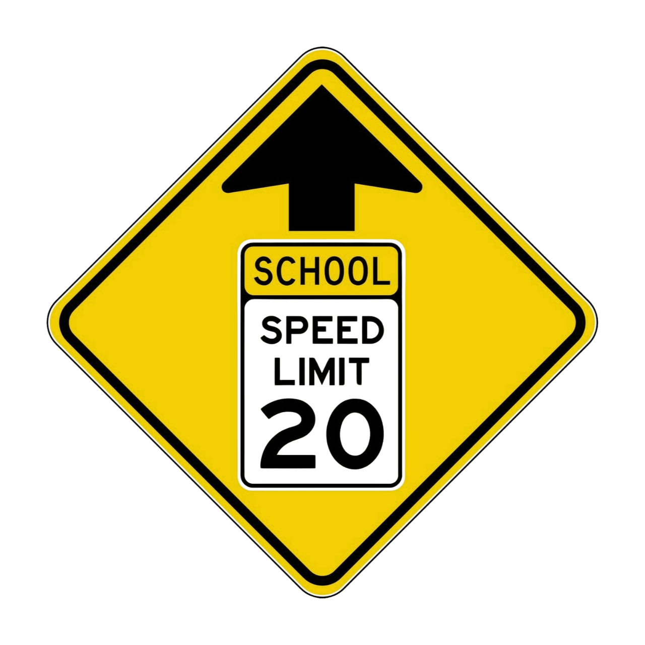 S4-5 School Speed Zone Ahead