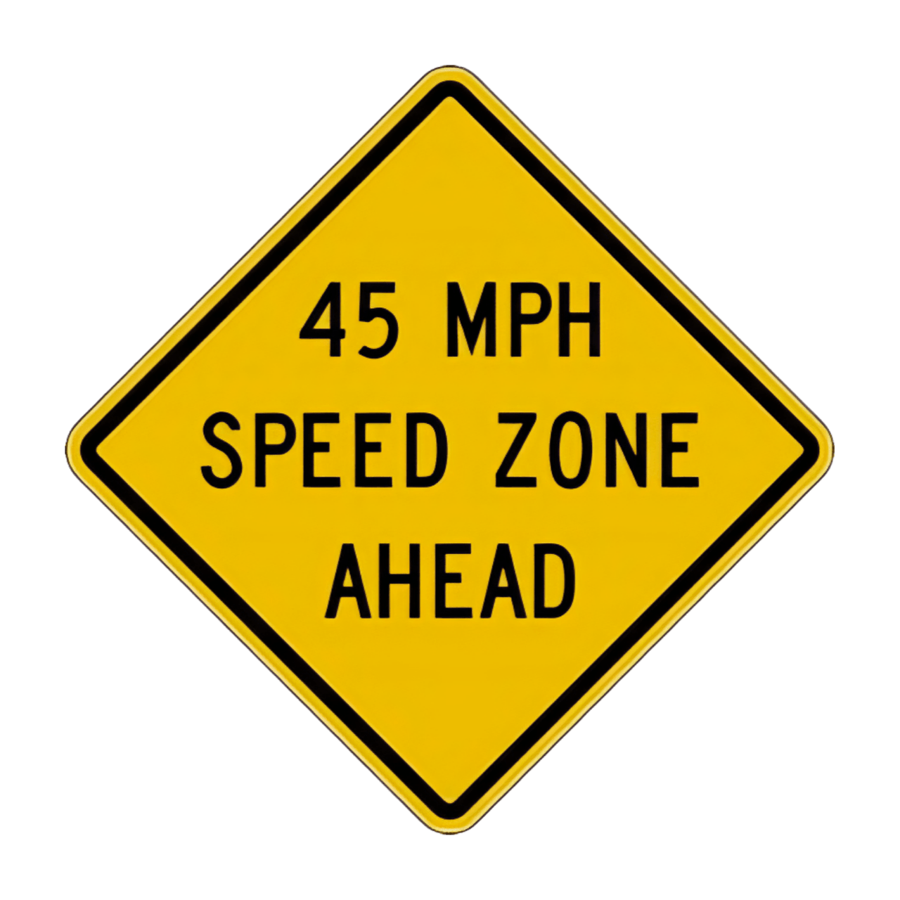 W3-5a Speed Zone Ahead
