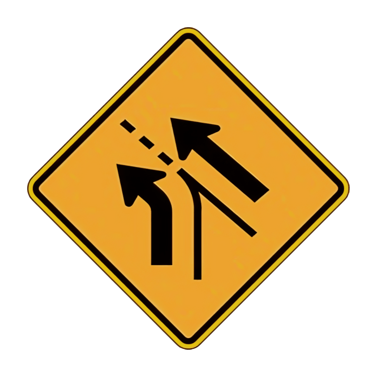 W4-6 Entering Added Lane