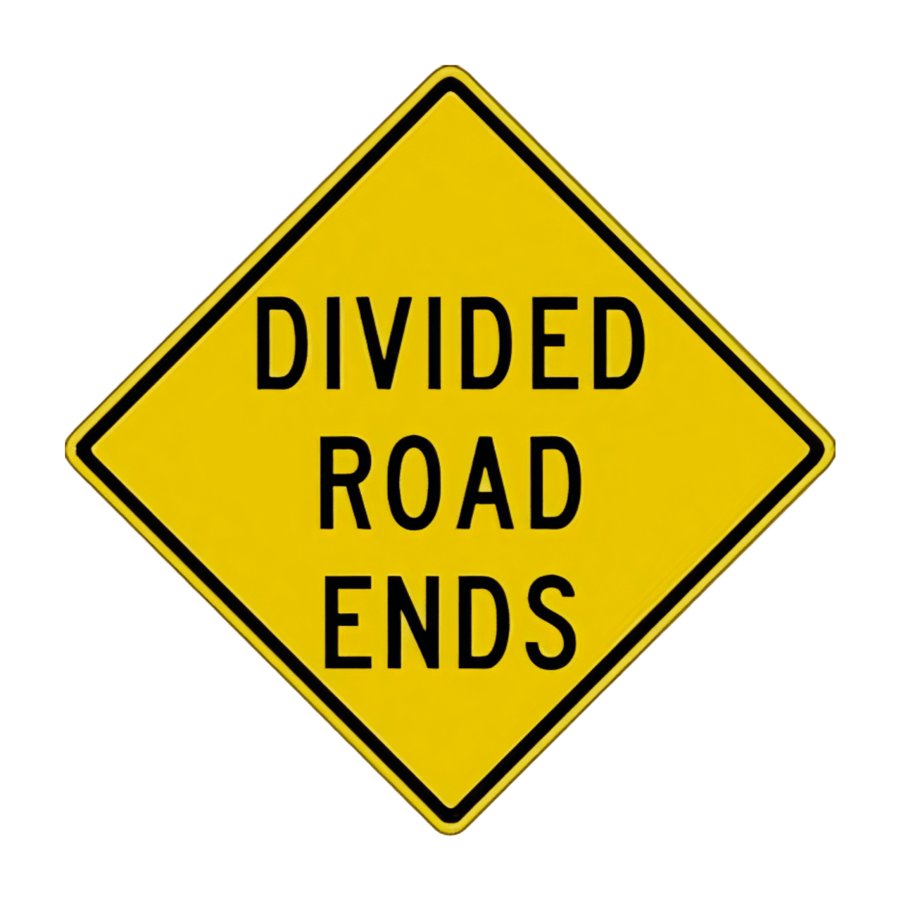 W6-2b Divided Road Ends