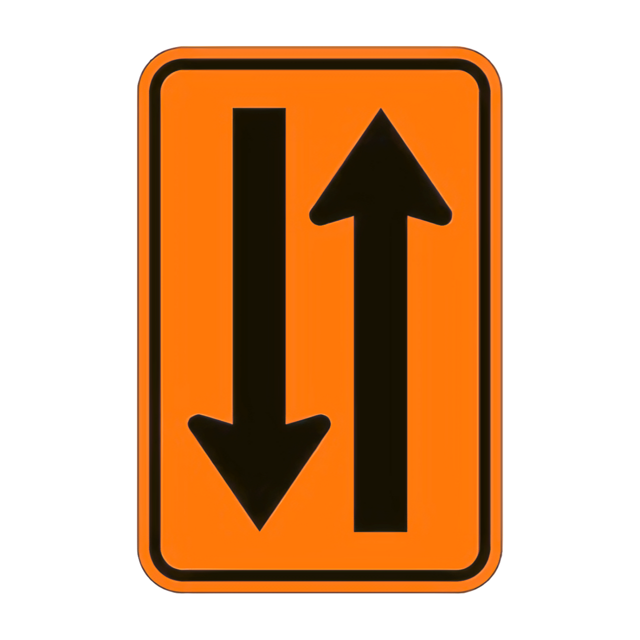 W6-4 Two-Way Traffic Divider