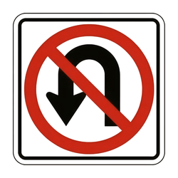 R3-4 No U Turn Symbol