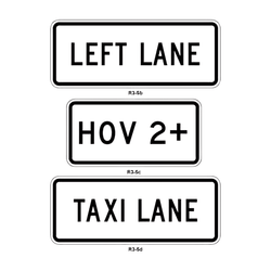 R3-5 Lane Plaques