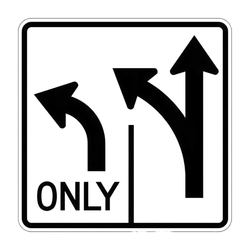 R3-8L Advance Intersection Lane Control Left