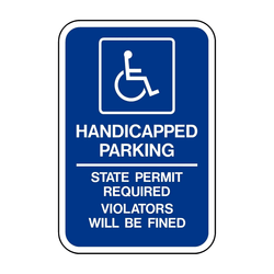RB8-7 Handicapped State Permit Required