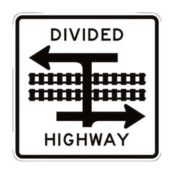 R15-7a Light Rail Transit T Intersection