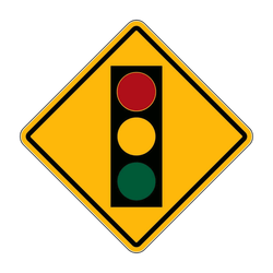 W3-3 Signal Ahead Symbol