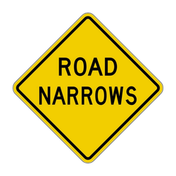 W5-1 Road Narrows