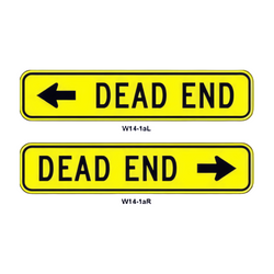 W14-1a Dead End Plaque