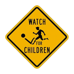 W40-1 Watch for Children Symbol