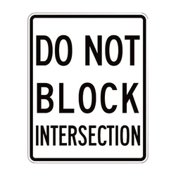 R10-7 Do Not Block Intersection