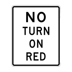 R10-11a No Turn On Red (4 Line)