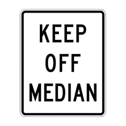 R11-1 Keep Off Median