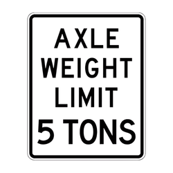 R12-2 Axle Weight Limit