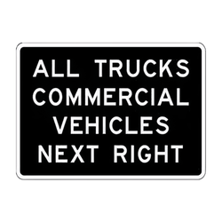 R13-1 All Trucks Commercial Vehicles Next Right