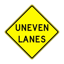 W8-11 Uneven Lanes`