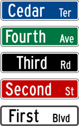 24x6" Street Name Sign