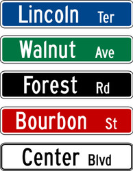 30x6" Street Name Sign