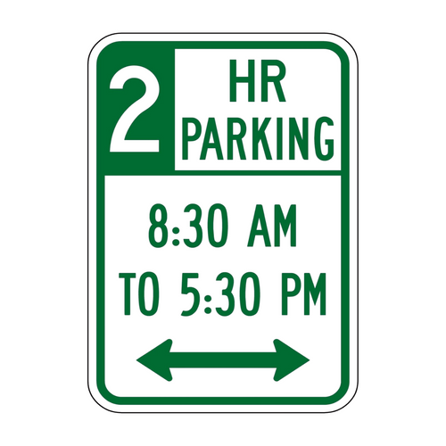 R7-108-112 Hour Parking with Message