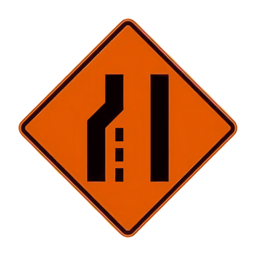 W4-2 Lane Ends Symbol W4-2 Lane Ends Symbol