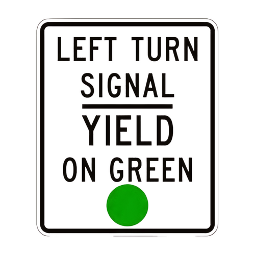 R10-21 Left Turn Signal Yield On Green