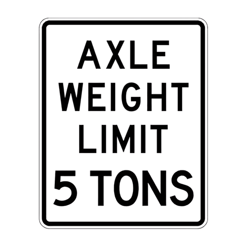 R12-2 Axle Weight Limit