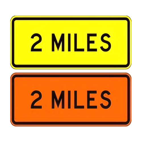 W16-3a Distance Miles (1 Line)