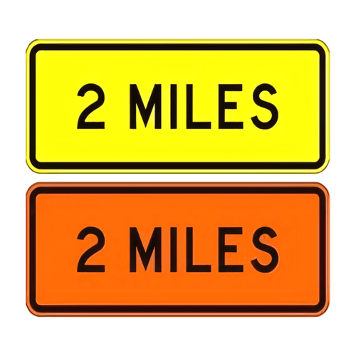 W16-3a Distance Miles (1 Line) W16-3a Distance Miles (1 Line)