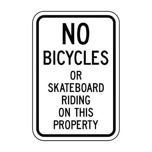 IN-7 No Bicycles or Skateboard Riding IN-7 No Bicycles or Skateboard Riding