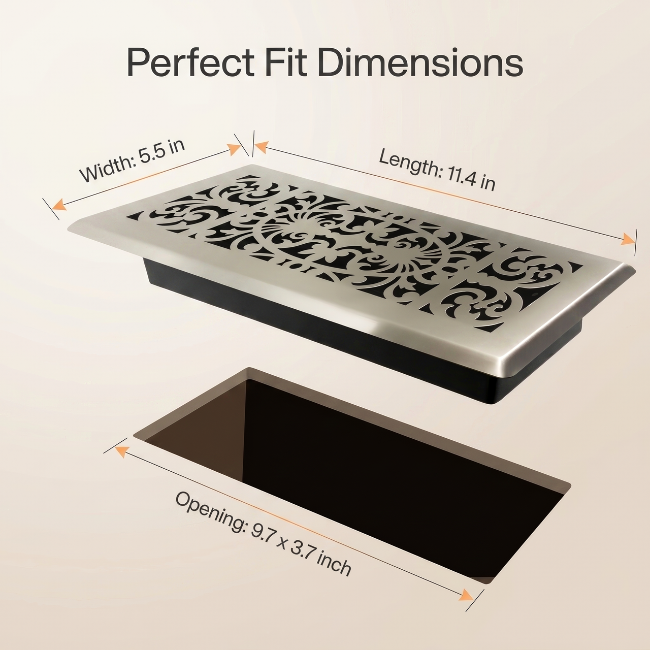 Premium Vent Cover Finish Detail